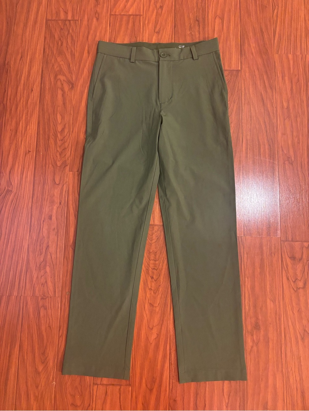 Vineyard Vines Performance Pants Olive Green Casual Trousers Boys 14 Golf Preppy